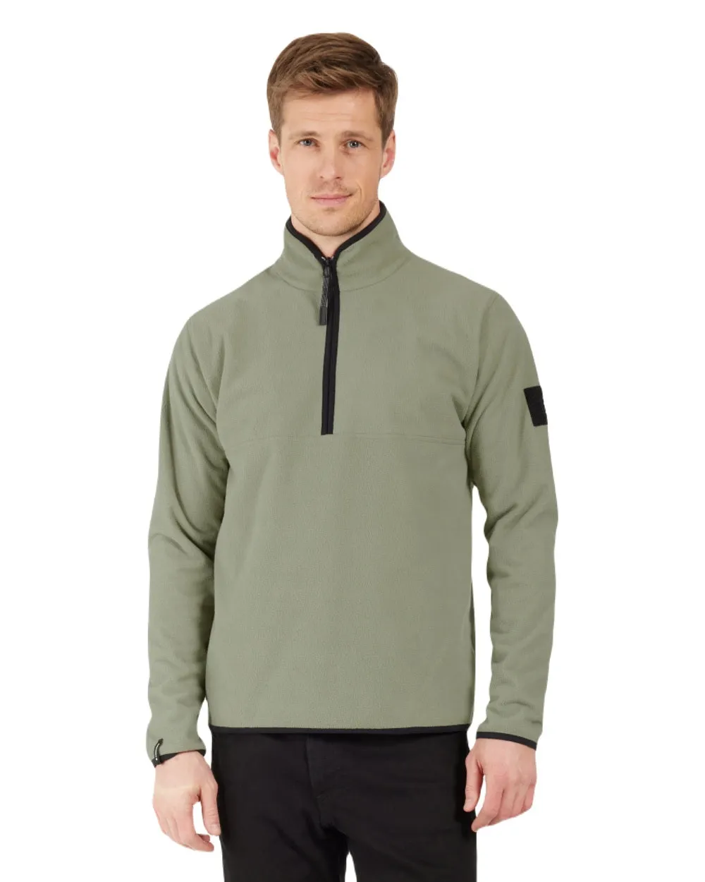 Didriksons Mens Hannes Half Zip Sweater Winter Flannel Shirts