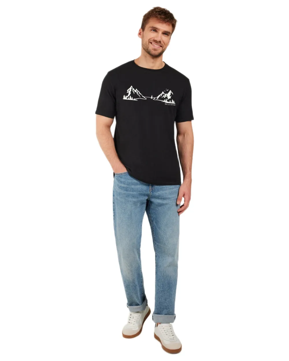 Didriksons Mens Harald Landscape T-Shirt Classic Fit T-Shirts Men