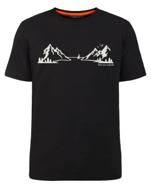 Didriksons Mens Harald Landscape T-Shirt Quick-Dry Hiking Shirts