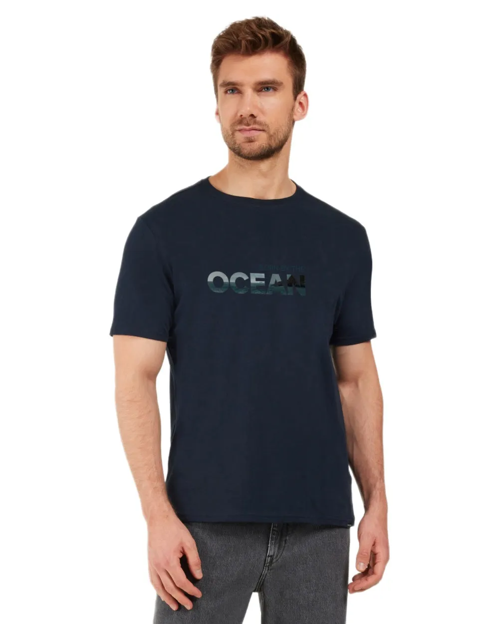 Didriksons Mens Harald Ocean T-Shirt Classic Fit T-Shirts Men