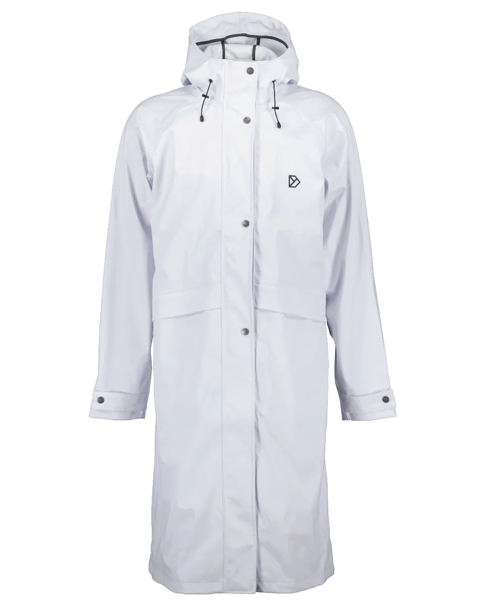 Didriksons Mens Sund Printed Long Parka Lightweight Rain Jackets