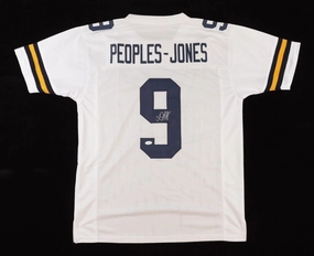 Donovan Peoples-Jones Signed Michigan Wolverines Jersey (Beckett) Clv. Browns WR
