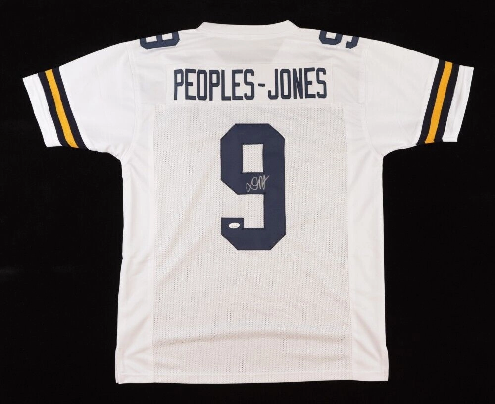 Donovan Peoples-Jones Signed Michigan Wolverines Jersey (Beckett) Clv. Browns WR
