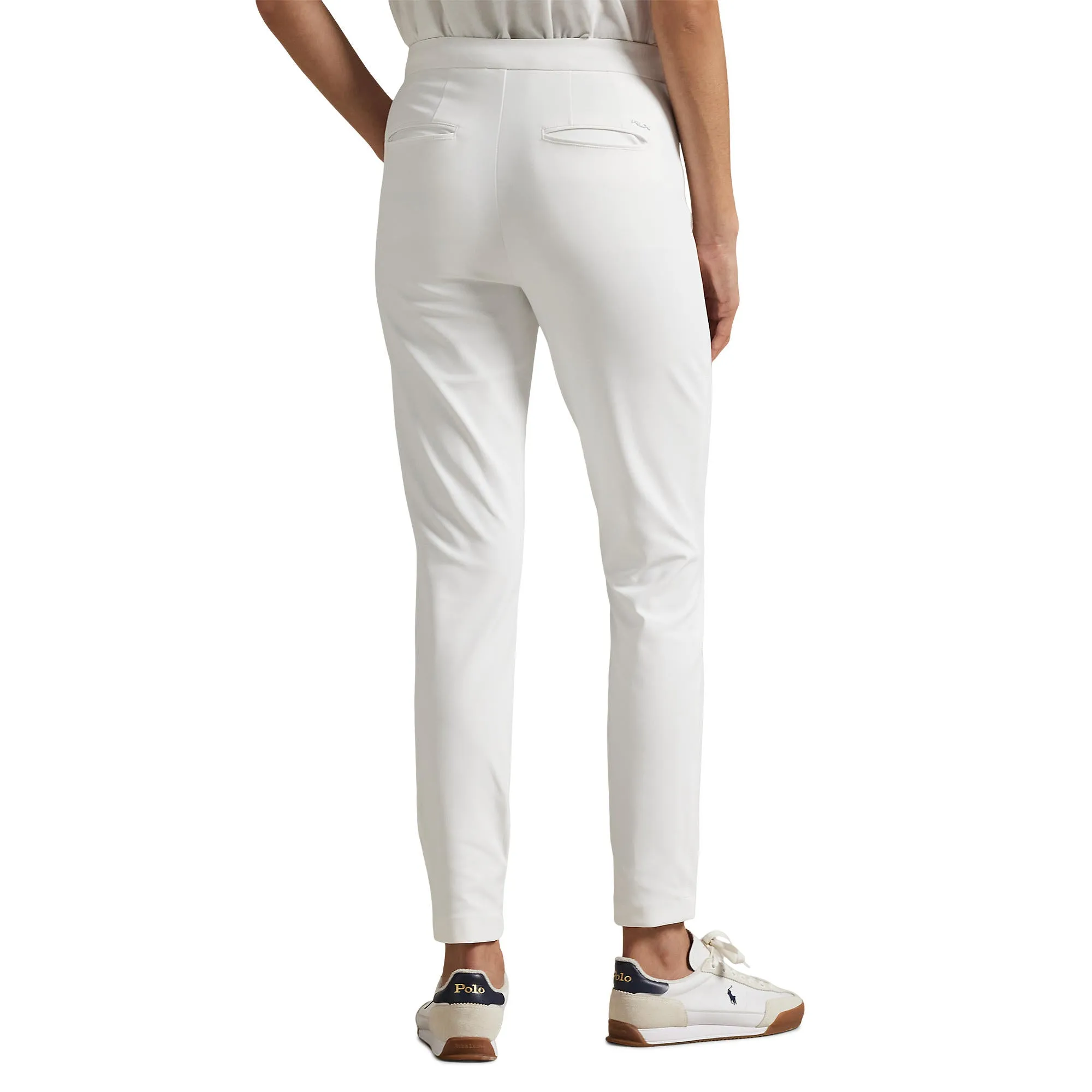 Steal Lead with Style Rlx Ralph Lauren Women'S Eagle Stretch Twill Golf Pants - Ceramic White