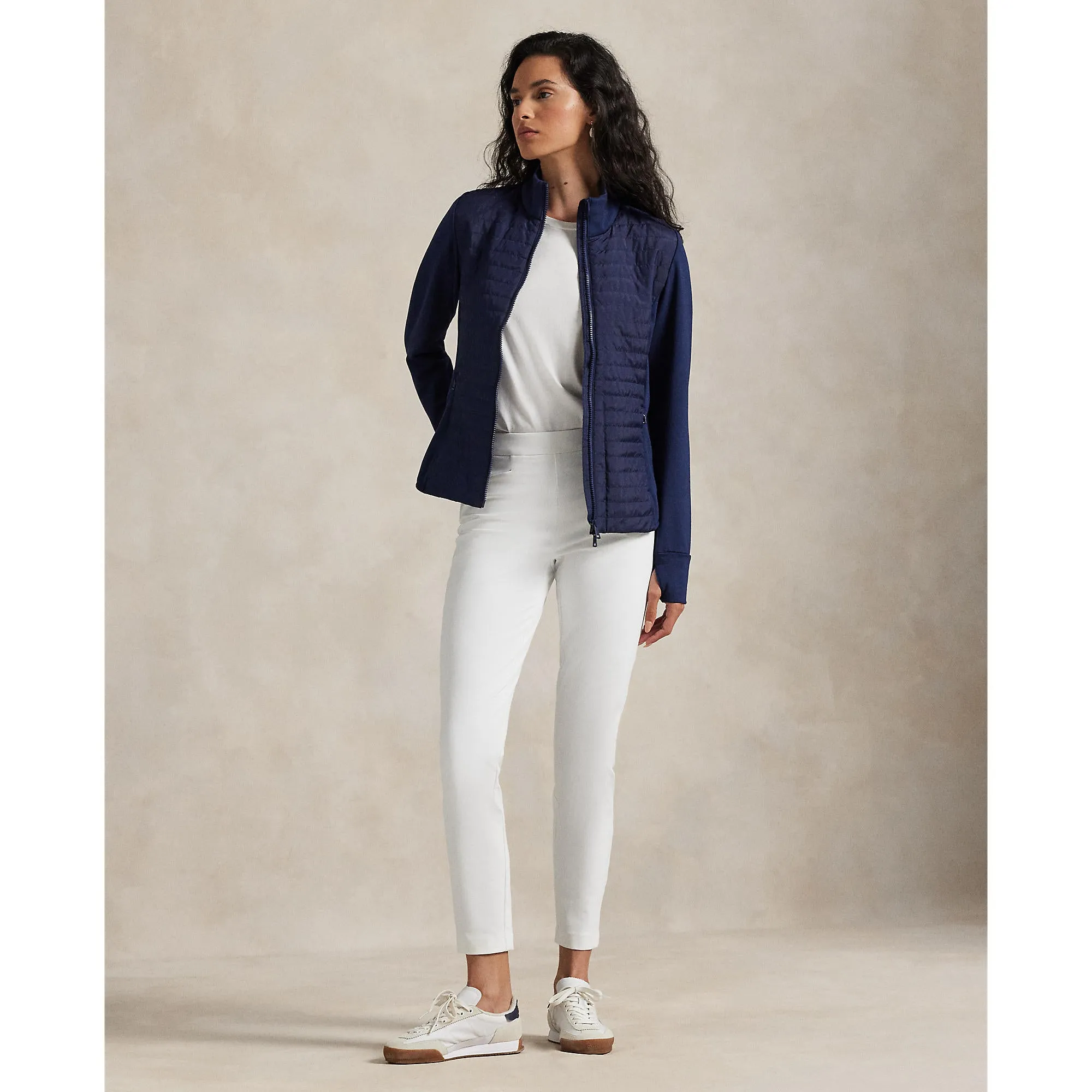 Power Every Step Rlx Ralph Lauren Women'S Eagle Stretch Twill Golf Pants - Ceramic White