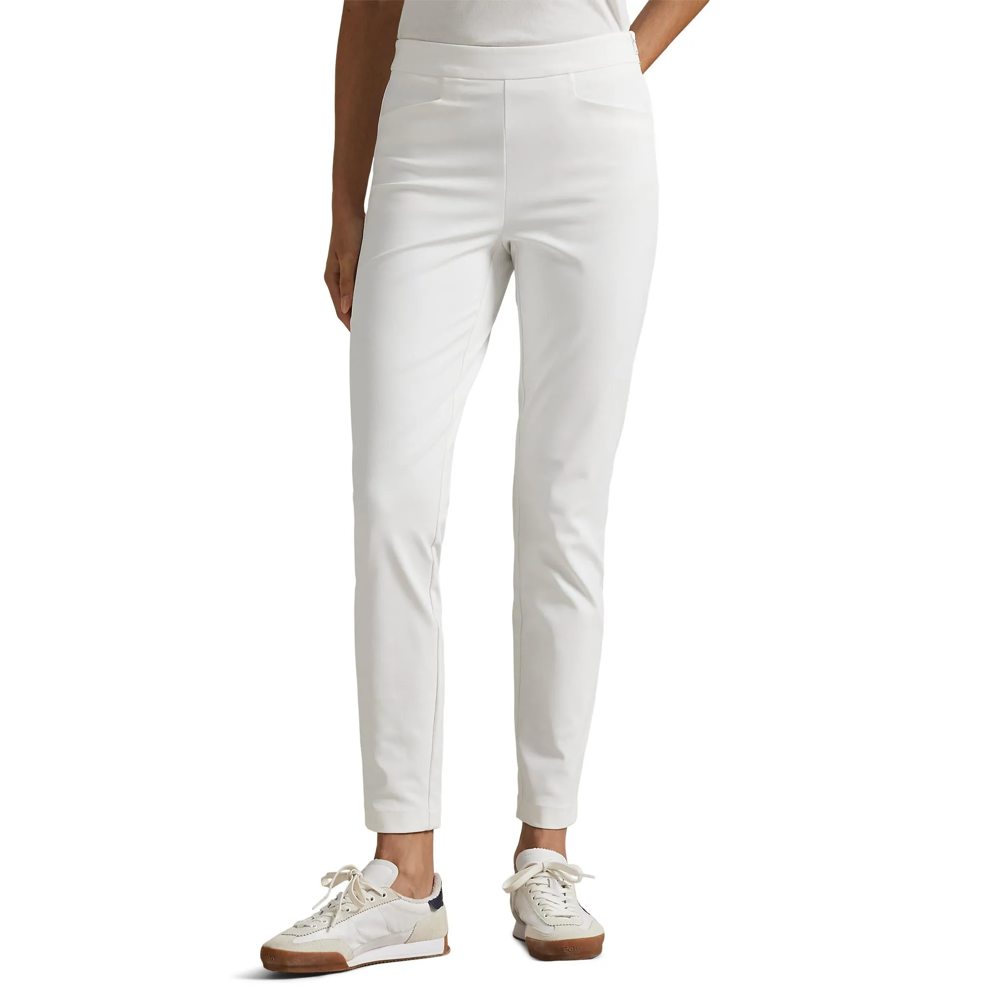 Deal Of The Century Hit Your Next Level Rlx Ralph Lauren Women'S Eagle Stretch Twill Golf Pants - Ceramic White