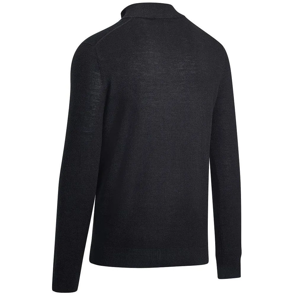 Callaway 1/4 Zip Blended Merino Pullover - Black Ink Father's Day Sale Style Meets Power