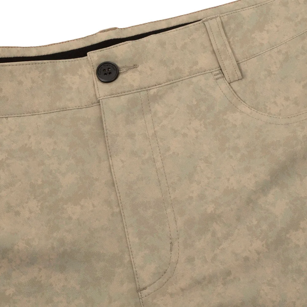 Calvin Klein Genius Printed Stretch Shorts - Cameo Green Unleash Your Power