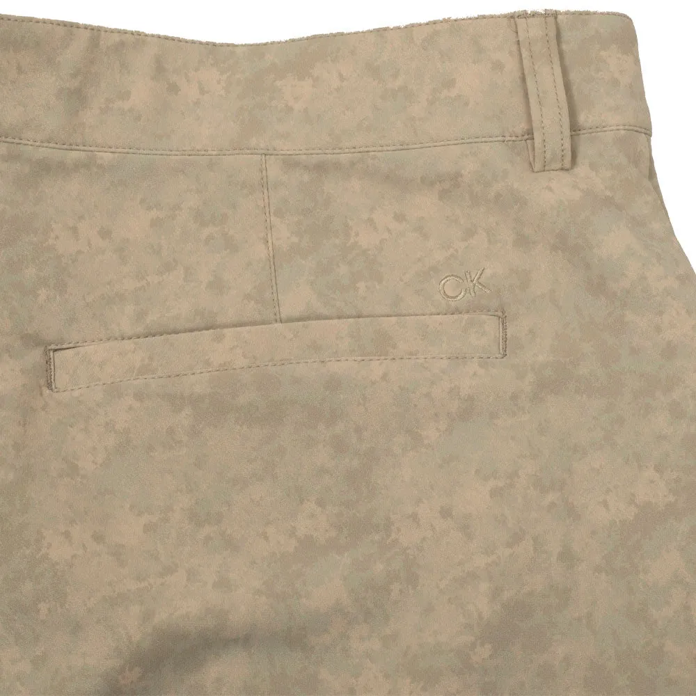 Back To School Sale Calvin Klein Genius Printed Stretch Shorts - Cameo Green