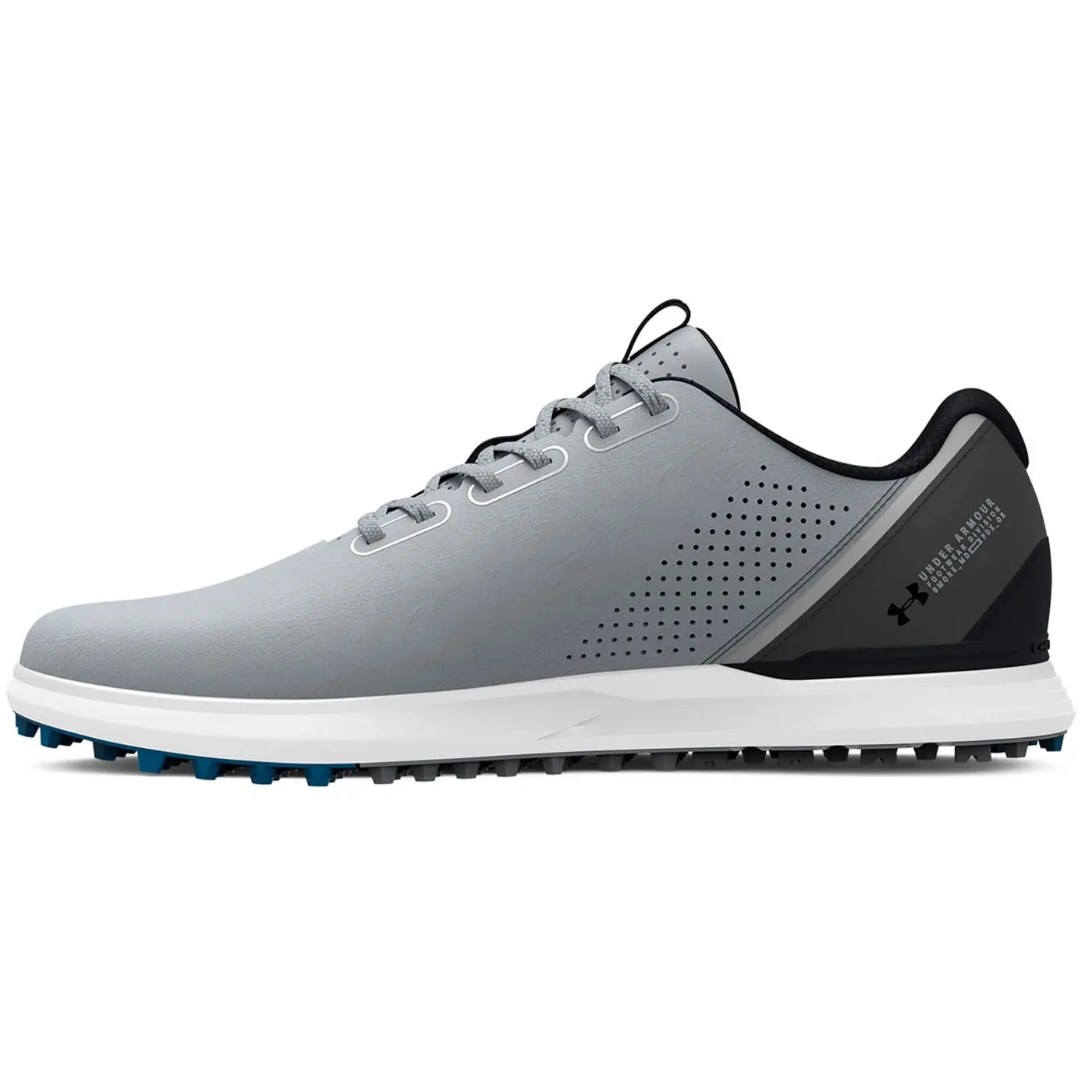 Under Armour Medal 2 Wide Spikeless Golf Shoes - Mod Grey/Jet Grey/Black Walk with Purpose