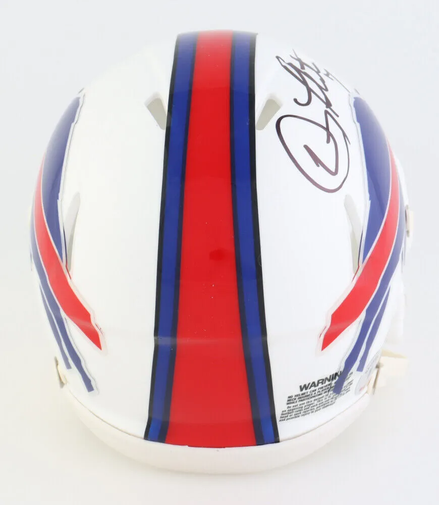 Doug Flutie Signed Buffalo Bills Mini Helmet Beckett / 1998 Comeback Player Year