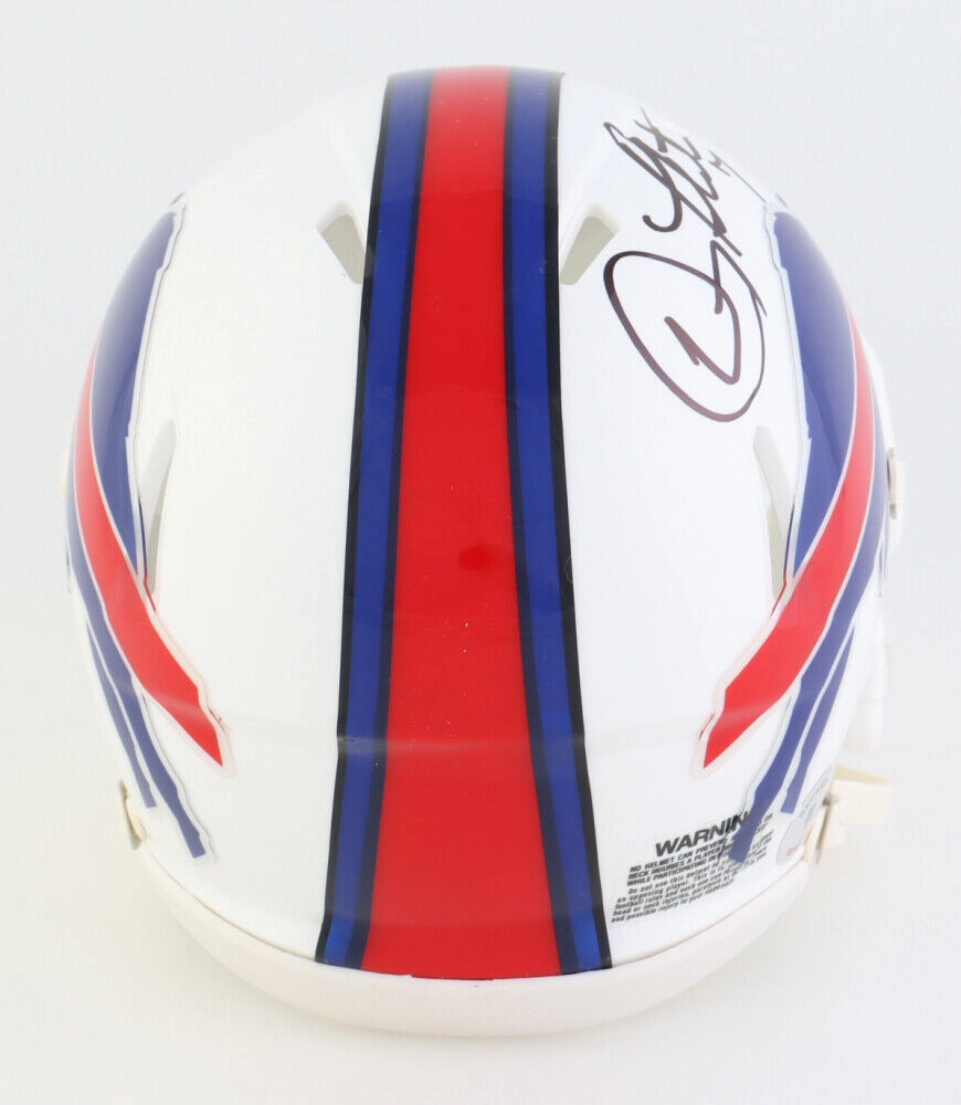 Doug Flutie Signed Buffalo Bills Mini Helmet Beckett / 1998 Comeback Player Year