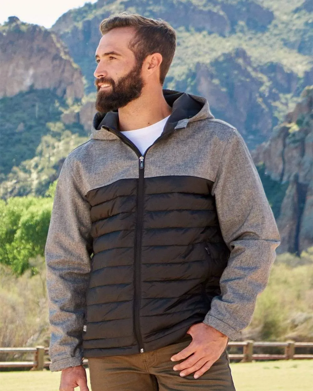 Dri Duck - Men'S Pinnacle Softshell Puffer Jacket Walk with Purpose Mother's Day Sale