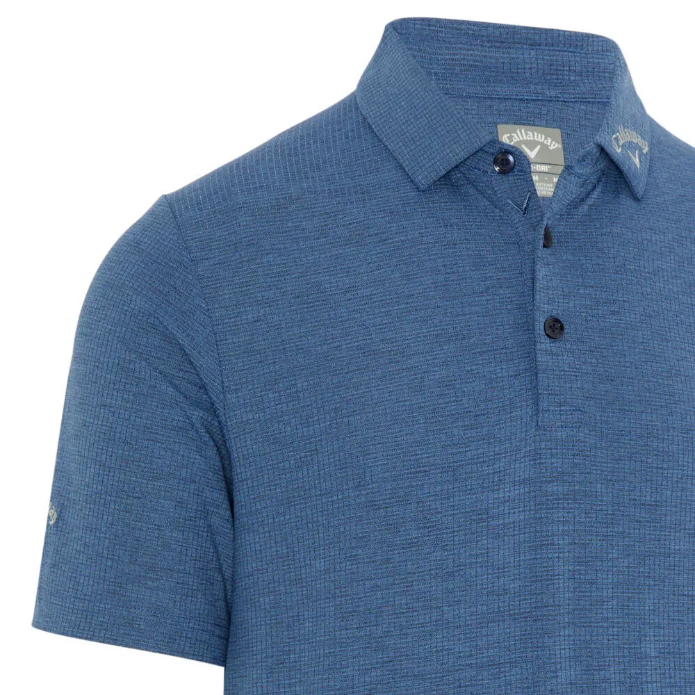 Back To School Sale Callaway Ventilated Classic Jacquard Polo Shirt - Peacoat