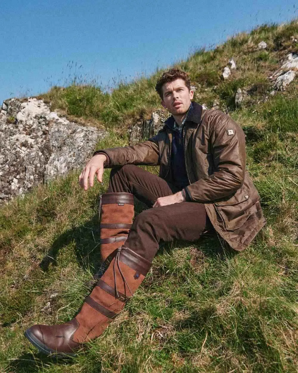 Dubarry Brunswick Wax Jacket Men's Hunting Shell Jacket