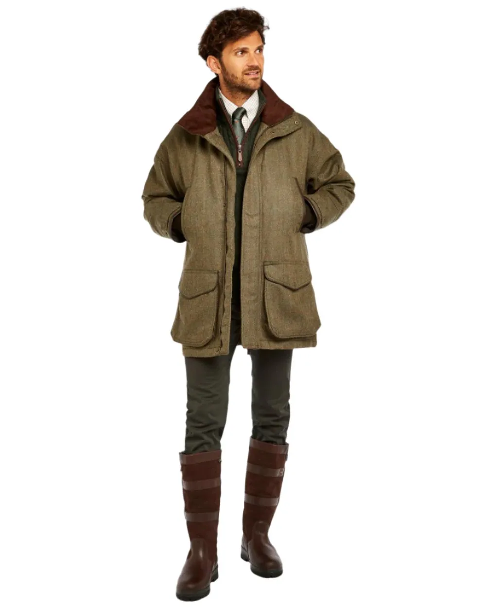 Dubarry Mens Ballinturbet Tweed Shooting Jacket Men's Hunting Shell Jacket