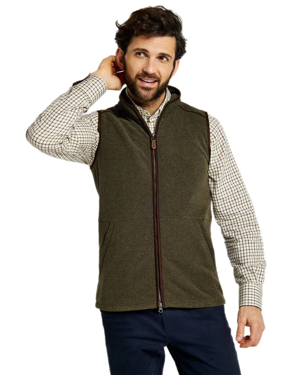 Dubarry Mens Lifford Fleece Gilet Tattersall Dress Shirts