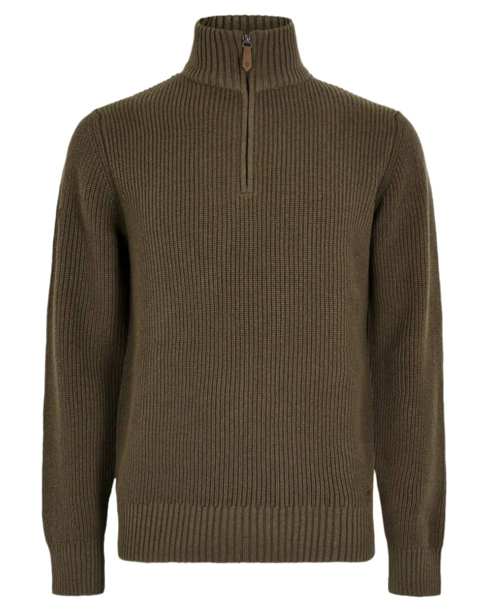 Dubarry Mens Portmarnock Fisherman Zip Neck Sweater Men's Wool Knit Cardigans