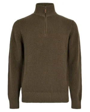 Dubarry Mens Portmarnock Fisherman Zip Neck Sweater Zip Neck Wool Pullovers