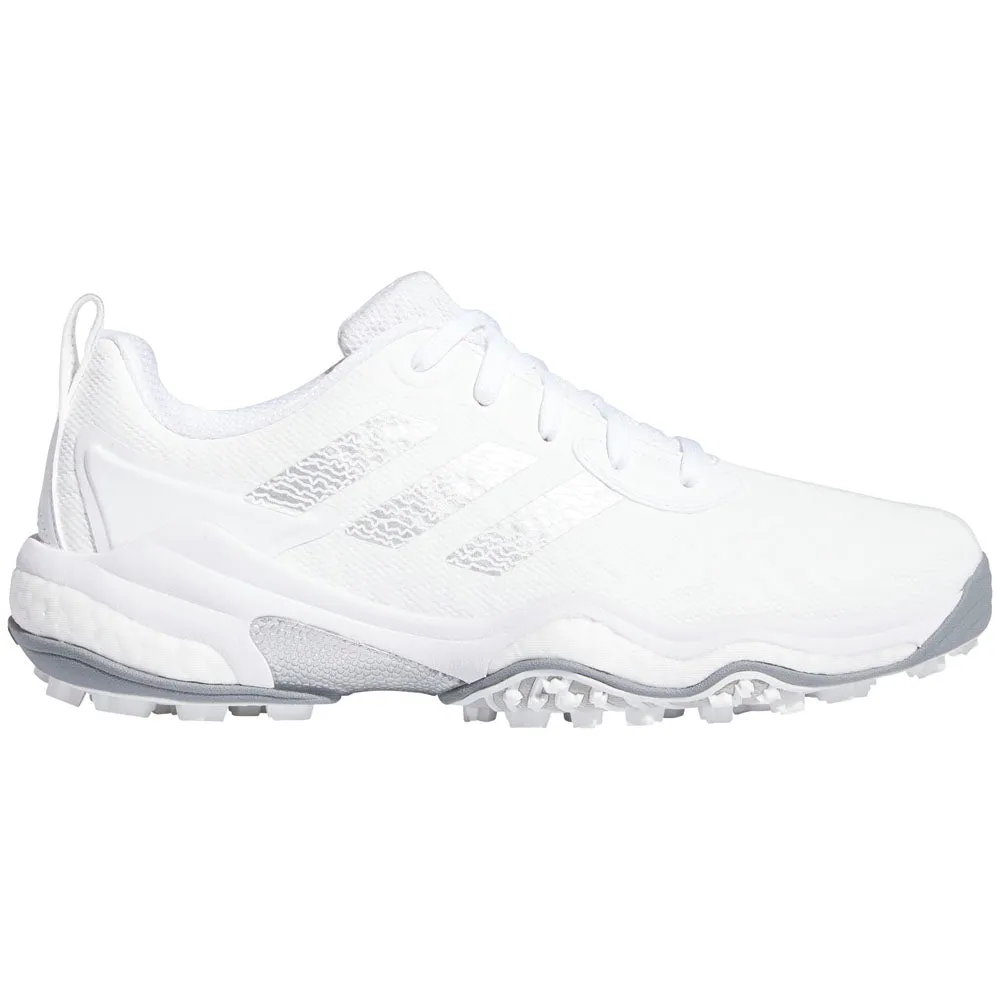 Thanksgiving Day Sale Push Beyond Limits Adidas Codechaos '25 Spikeless Waterproof Shoes - White/Silver Metallic/Grey Two