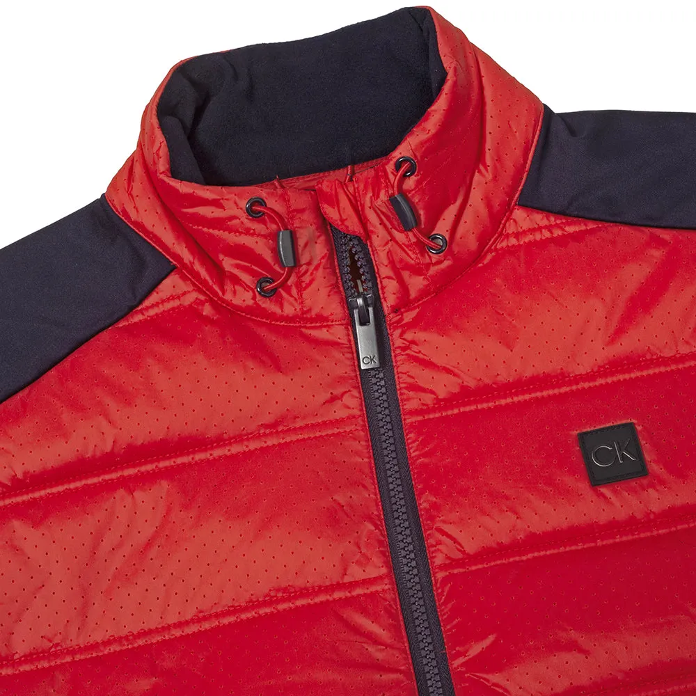 Never Just Walk Calvin Klein Rangewood Full Zip Hybrid Jacket - Evening Blue/Red