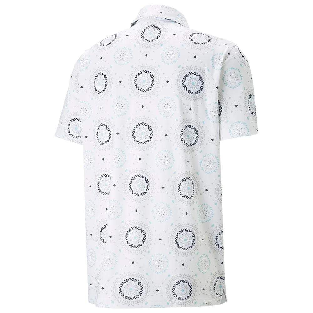 Style Meets Power No Limits, Just Style Puma Mattr Rising Polo Shirt - Bright White/Tropical Aqua