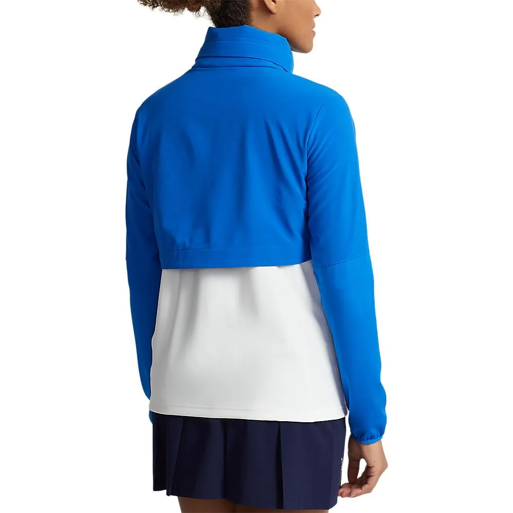 Walk Loud Game-Changer Footwear Rlx Ralph Lauren Women'S Hybrid Full Zip Golf Jacket - Spa Royal/Pure White