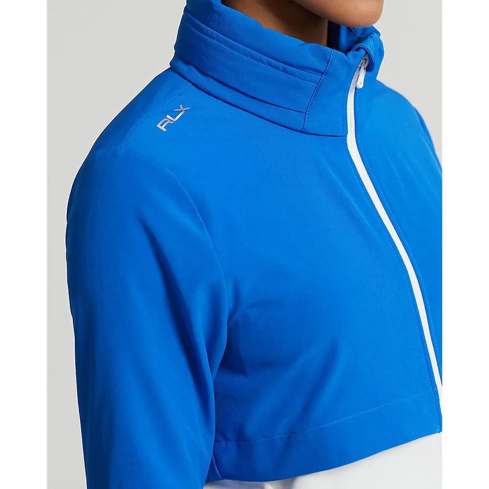 Born to Stand Out Rlx Ralph Lauren Women'S Hybrid Full Zip Golf Jacket - Spa Royal/Pure White