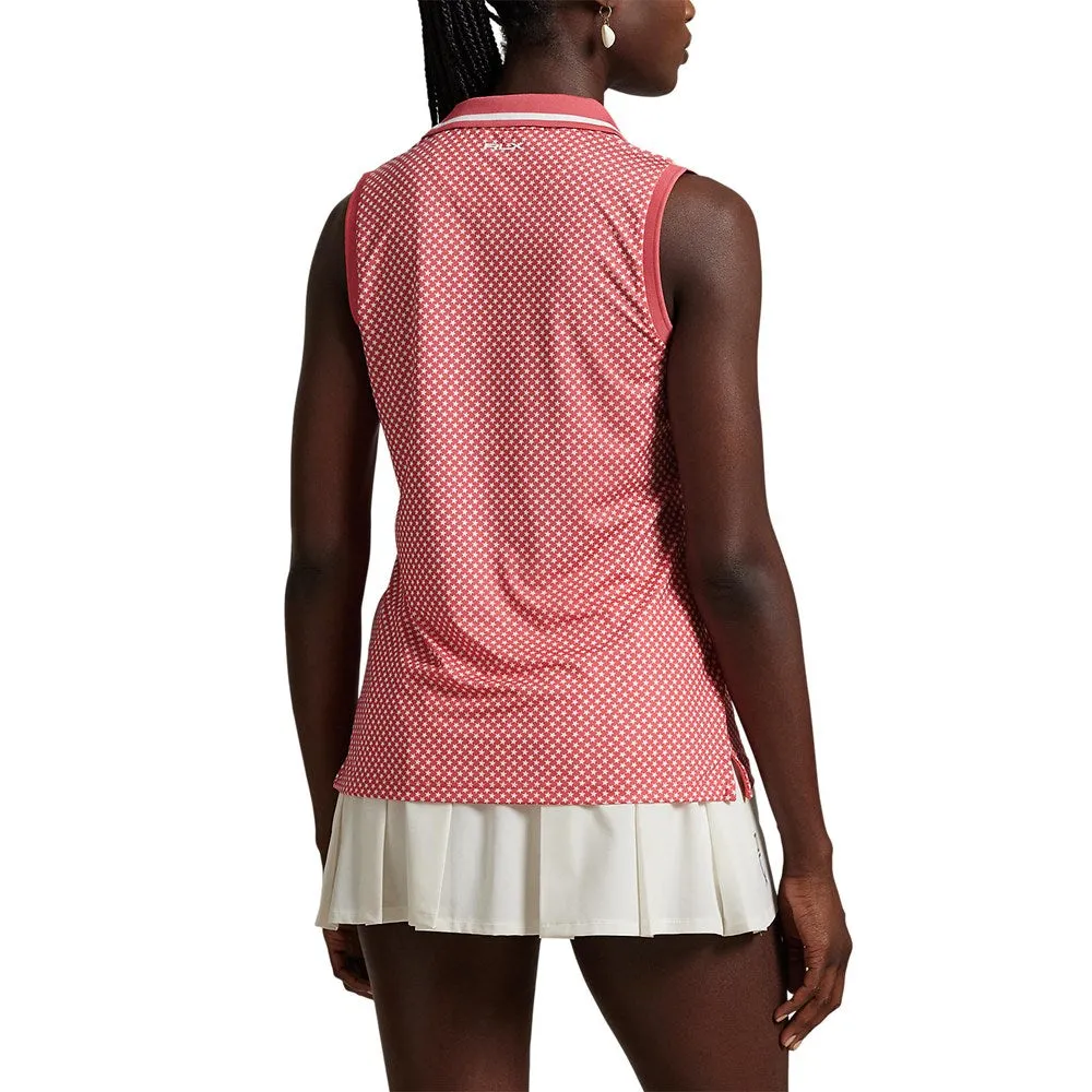 Rlx Ralph Lauren Women'S Printed Airflow Sleeveless Polo Shirt - Red Sky Summer Stars Rule the Streets Flash Sale