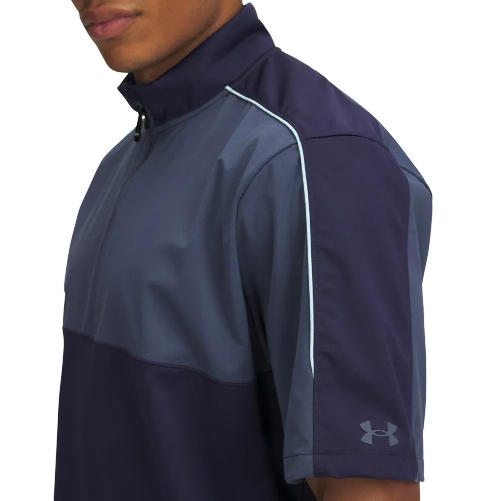 Own the Moment Own the Vibe Under Armour Drive Wind Short Sleeve 1/4 Zip - Midnight Navy/Downpour Grey/Downpour Grey