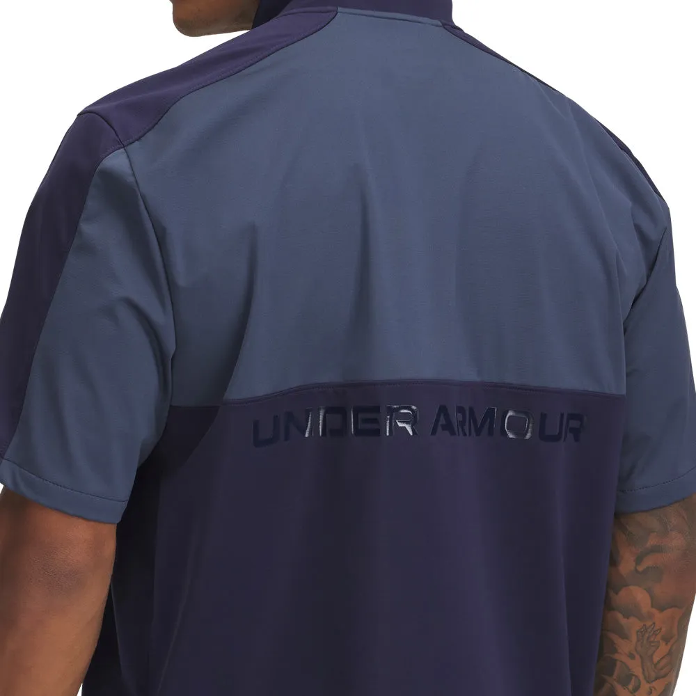 Halloween Sale Made to Turn Heads Under Armour Drive Wind Short Sleeve 1/4 Zip - Midnight Navy/Downpour Grey/Downpour Grey