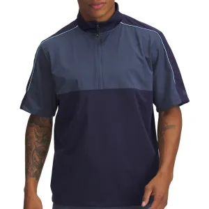 Under Armour Drive Wind Short Sleeve 1/4 Zip - Midnight Navy/Downpour Grey/Downpour Grey Built to Perform Walk with Purpose