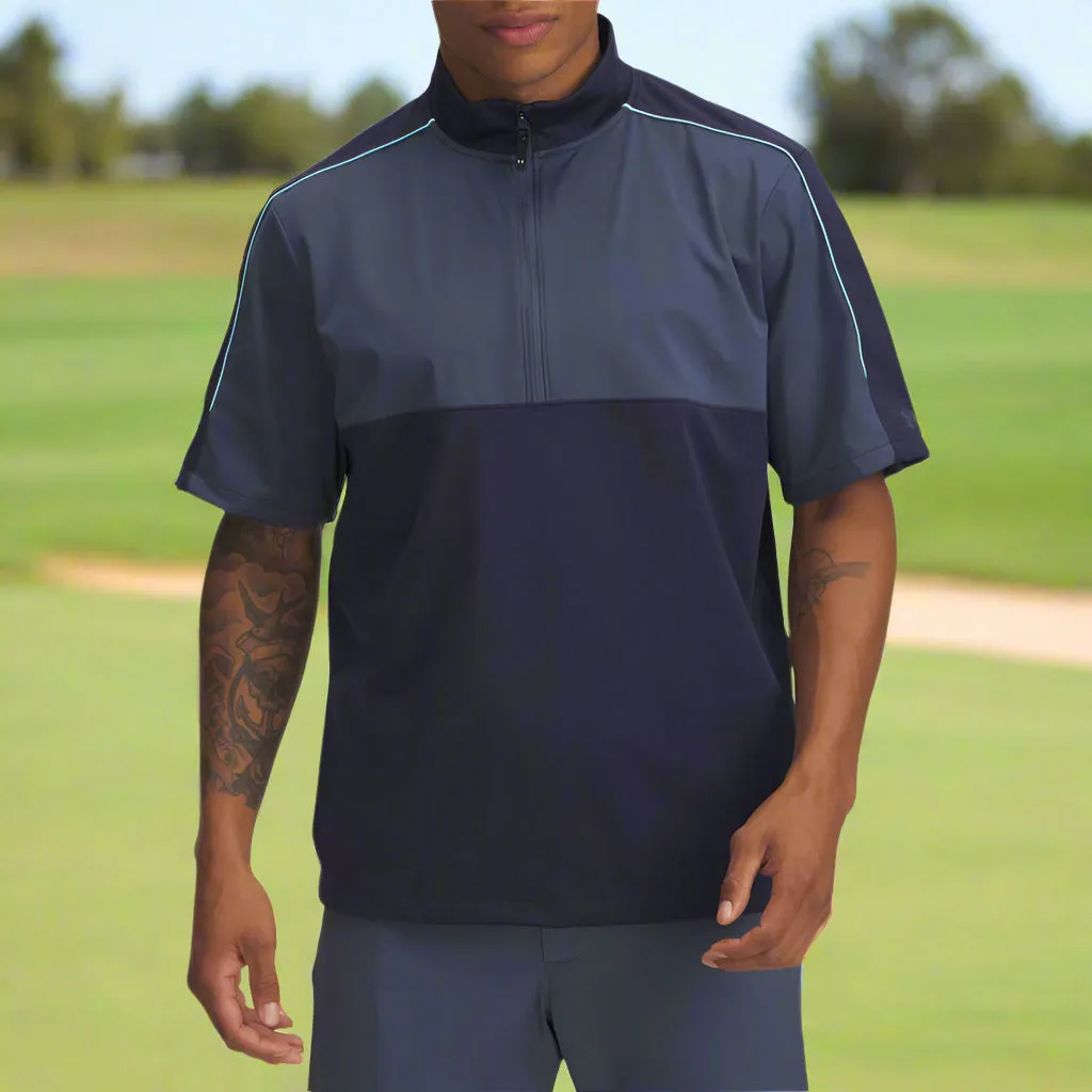 Move Beyond Ordinary Under Armour Drive Wind Short Sleeve 1/4 Zip - Midnight Navy/Downpour Grey/Downpour Grey