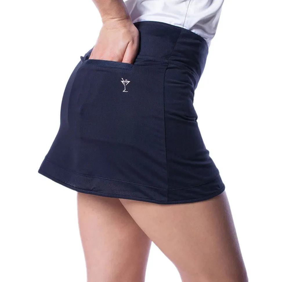 Christmas Eve Sale Golftini Women'S Adventure 16.5" Golf Skort - Navy