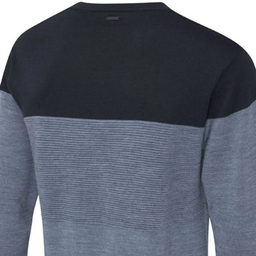 Ping Lucas V-Neck Sweater - Greystone Marl/Navy Performance Unleashed