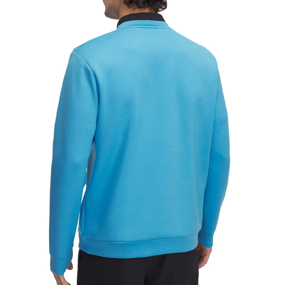 Great Value Under Armour Drive Midlayer Crewneck Pullover - Ether Blue/Ether Blue