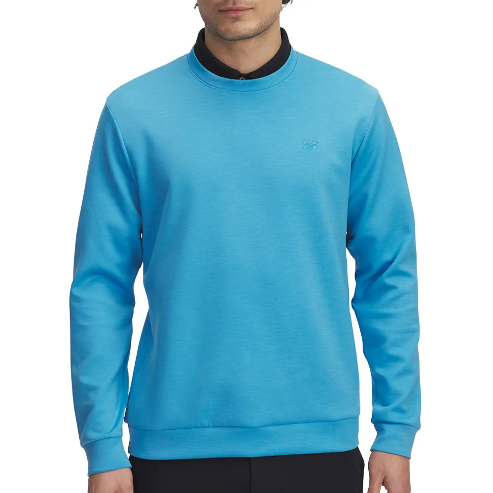 Under Armour Drive Midlayer Crewneck Pullover - Ether Blue/Ether Blue Walk with Purpose