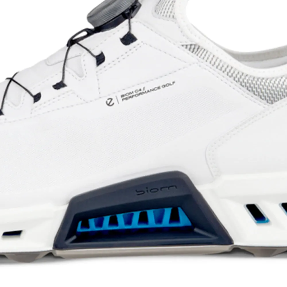 Be Unstoppable Walk Tall Ecco Biom C4 Gore-Tex Boa Spikeless Waterproof Shoes - White/Black
