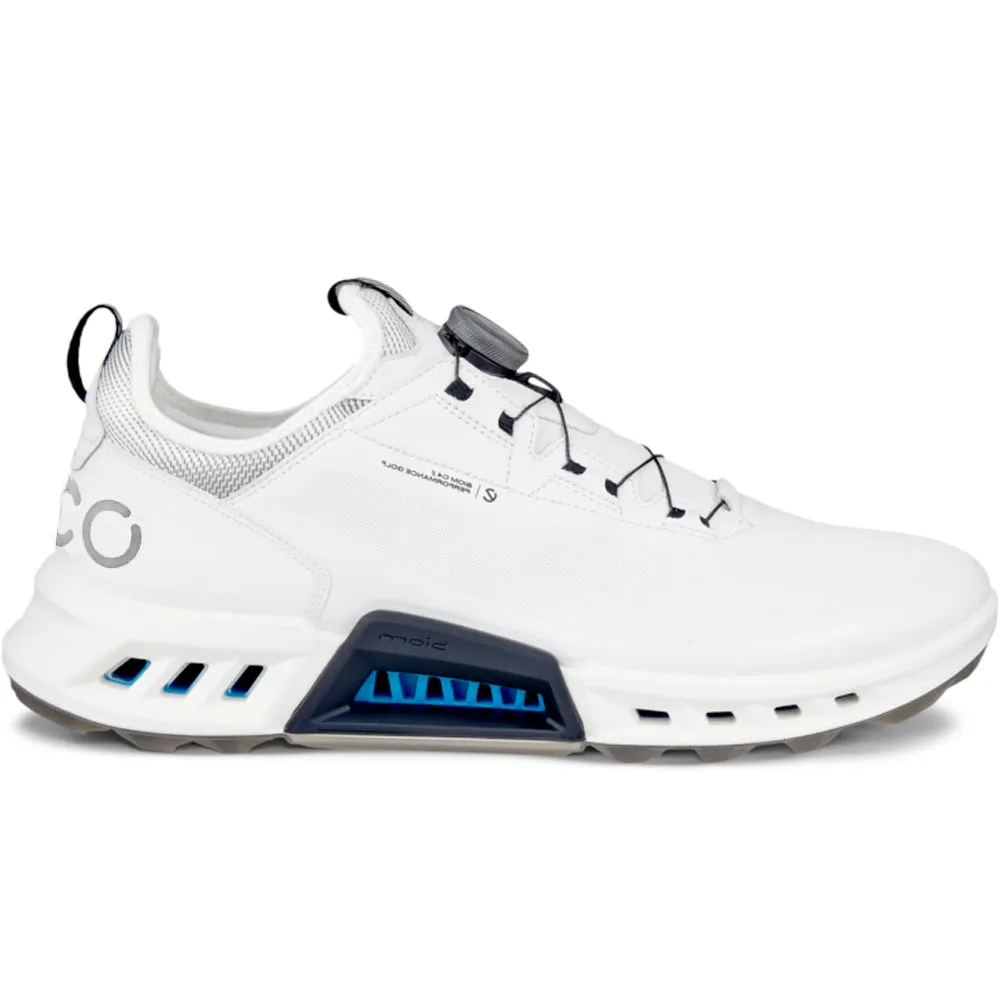 Clearance Sale Ecco Biom C4 Gore-Tex Boa Spikeless Waterproof Shoes - White/Black
