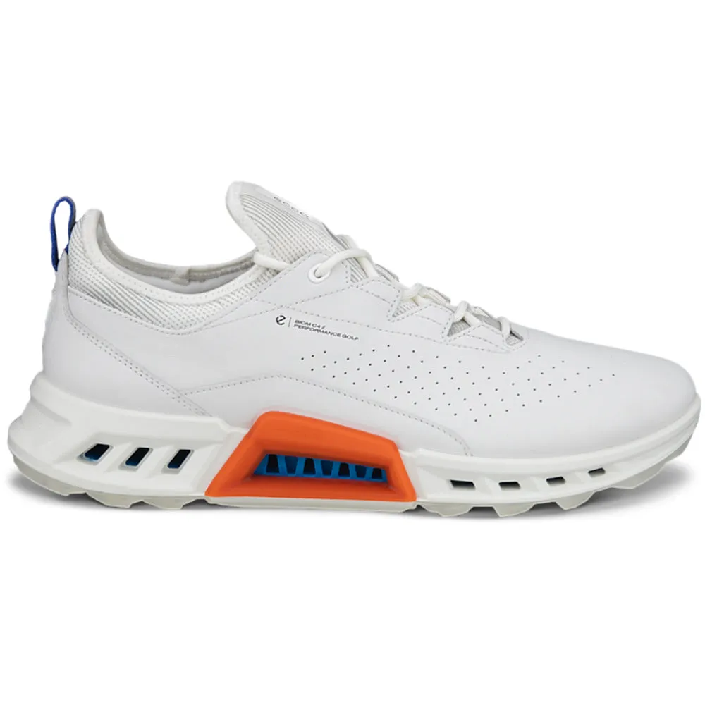 Ecco Biom C4 Gore-Tex Spikeless Waterproof Shoes - White/Mazarine Blue Own the Streets