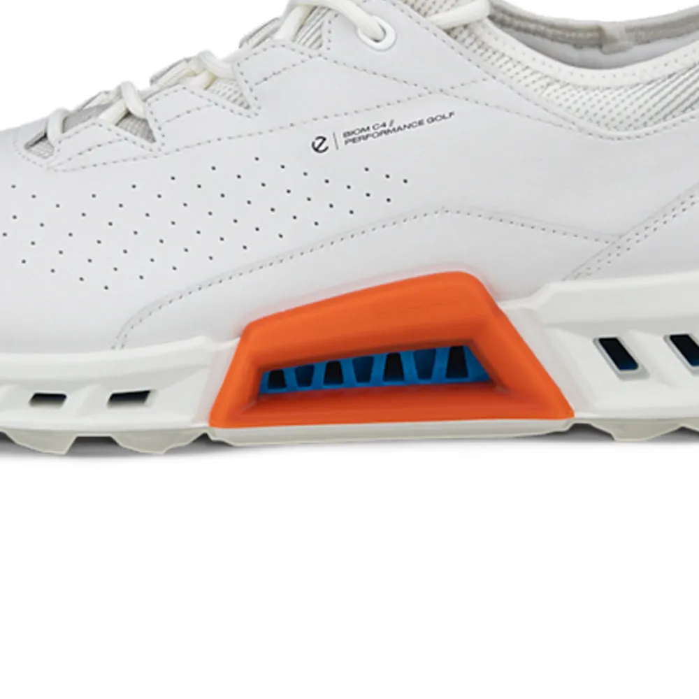 Ecco Biom C4 Gore-Tex Spikeless Waterproof Shoes - White/Mazarine Blue President's Day Sale
