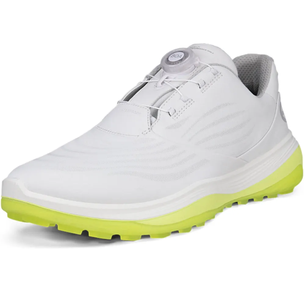 Ecco Golf Lt1 Boa Spikeless Waterproof Shoes - White Walk Tall New Year's Eve Sale