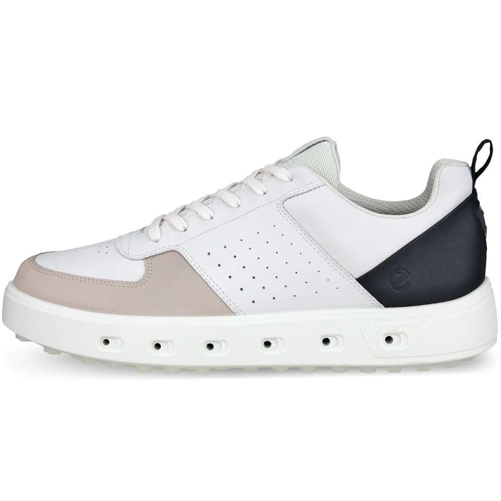 Valentine's Day Sale Style Meets Power Ecco Street 720 Gore-Tex Spikeless Waterproof Shoes - White/Black/Gravel