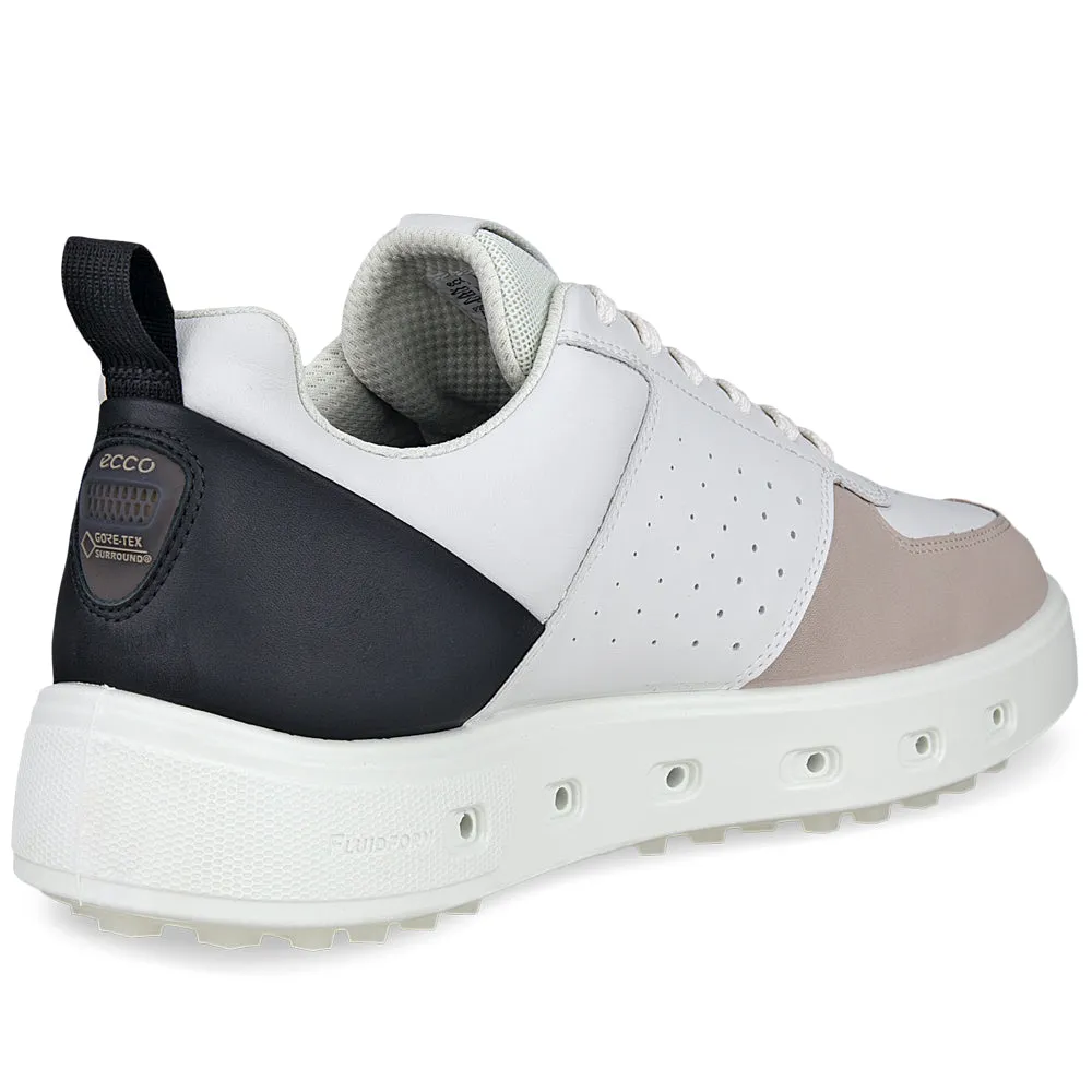 Bring the Heat Ecco Street 720 Gore-Tex Spikeless Waterproof Shoes - White/Black/Gravel