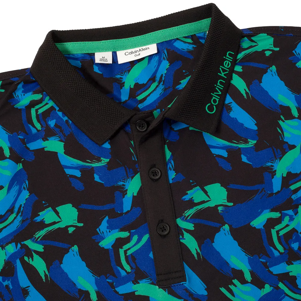 Calvin Klein Brushstroke Print Polo Shirt - Brushstroke Print Father's Day Sale Game-Changer Footwear