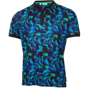 Calvin Klein Brushstroke Print Polo Shirt - Brushstroke Print Walk with Purpose Keep Going Strong