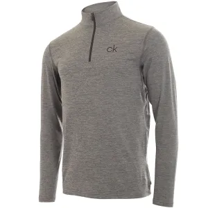 Christmas Day Sale Lead with Style Calvin Klein Newport 1/2 Zip Pullover - Silver