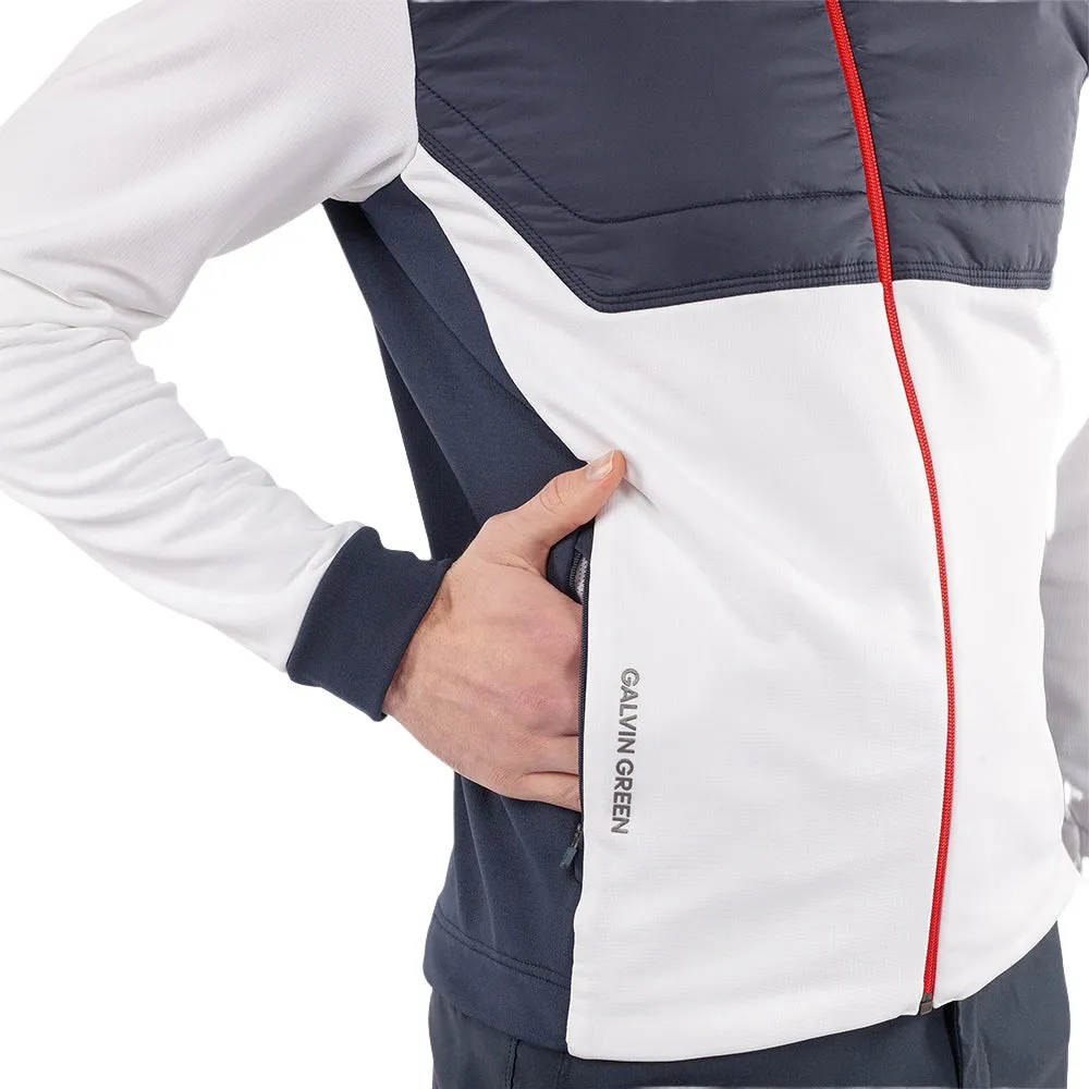 Step Into Strength Autumn Sale Galvin Green Dylan Full Zip Pullover - Navy/Red/White