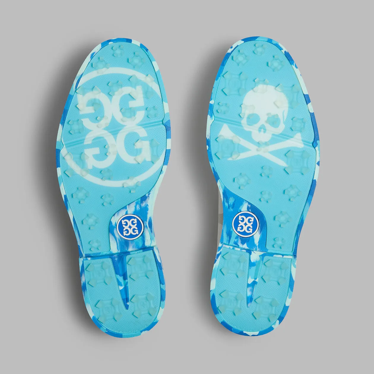 G/Fore Gallivanter Camo Sole Leather Golf Shoes - Snow/Mosaic Own Every Step Command Attention