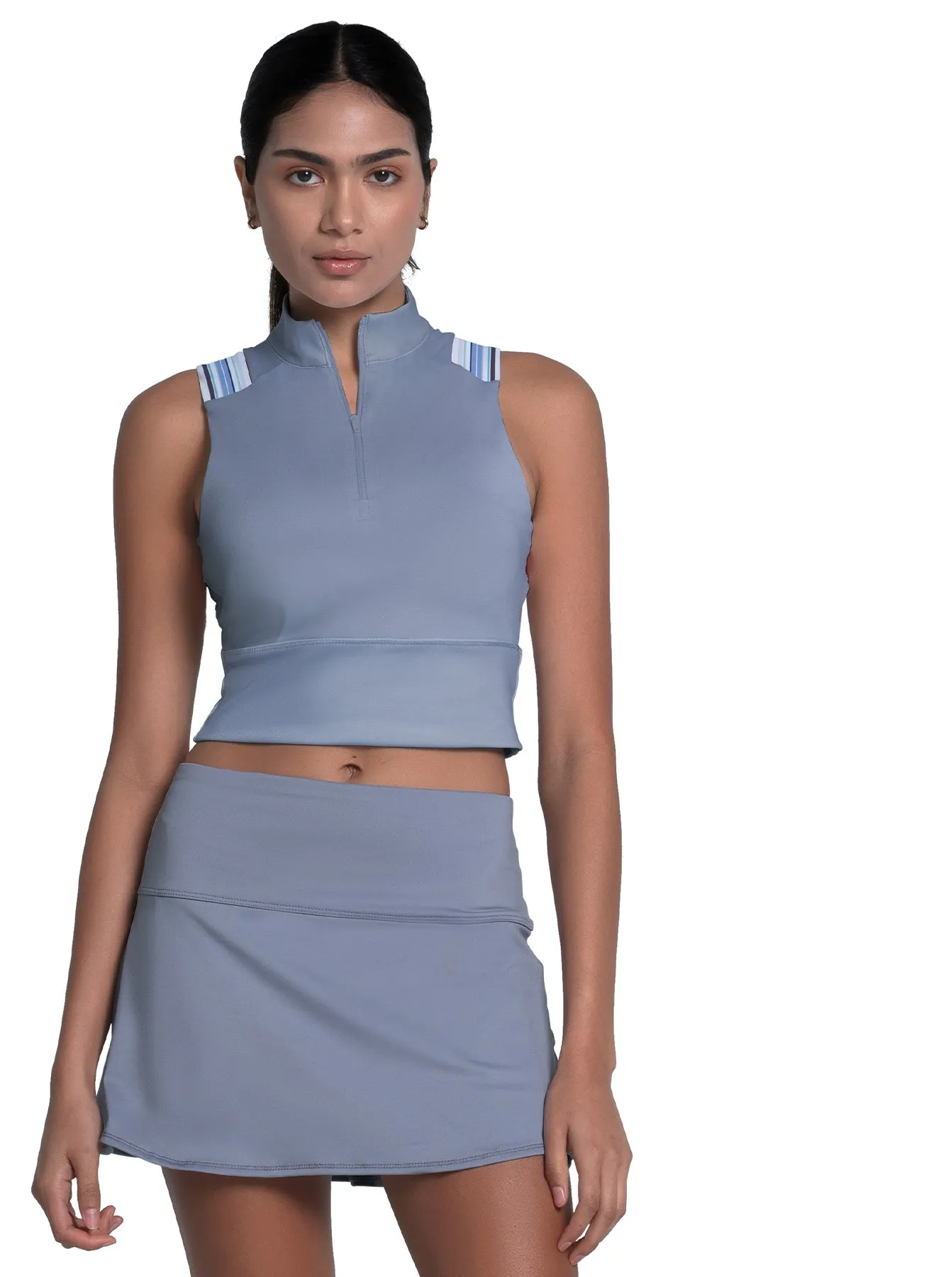 Step Into Strength Edge Cut Crop Tank